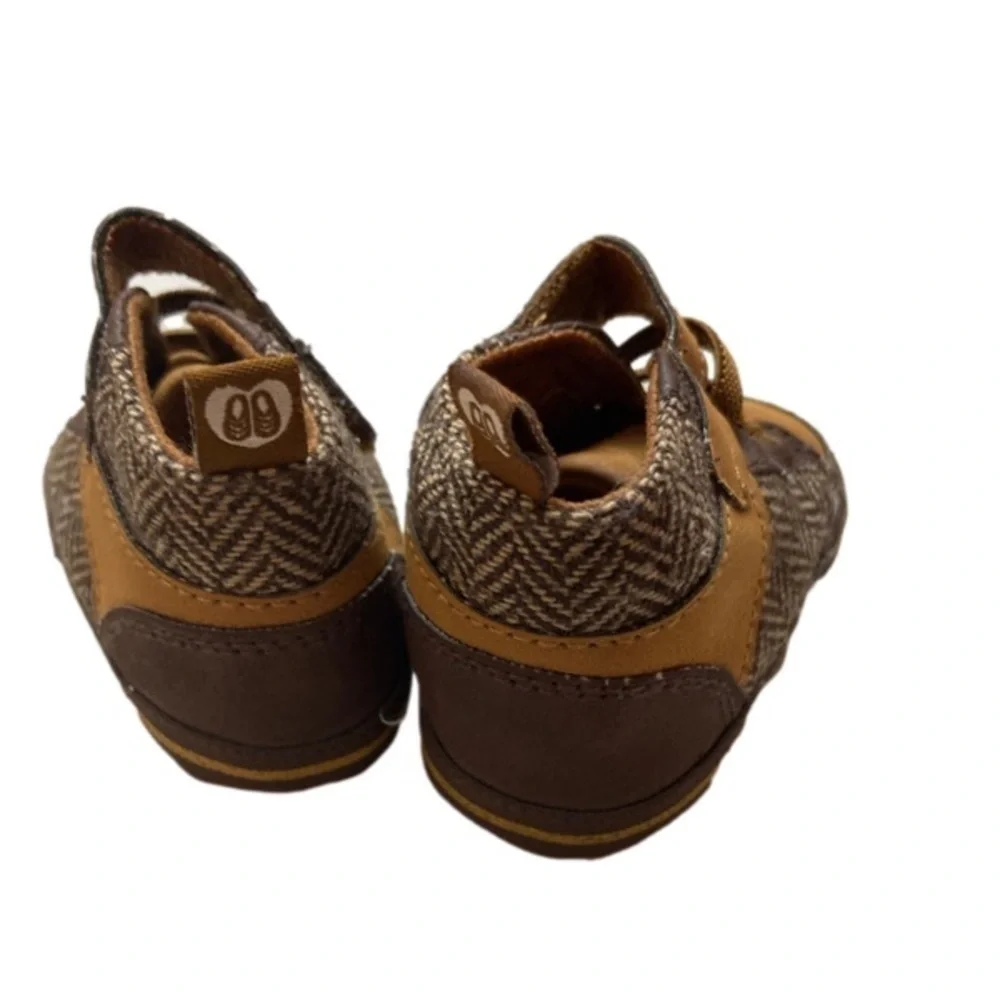 Stepping stones baby slip on Brown loafer shoes Boots EUC Soft Sole 3-6 Months